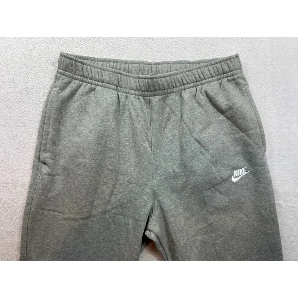 Nike Mens Sportswear Club Fleece Sweatpants Gray XL Straight Leg Joggers